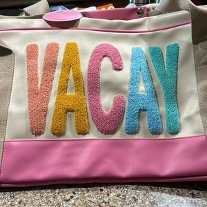 Brand new Vacay duffle bag by Jadelynn Brooke retails for &89